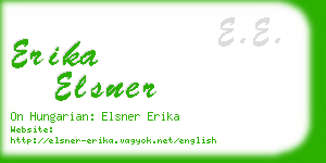 erika elsner business card